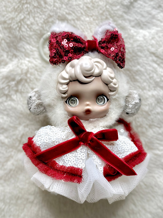 Belle Christmas Collection – CrimsonBelle & SnowBelle Holiday Doll Dresses (18–20cm)