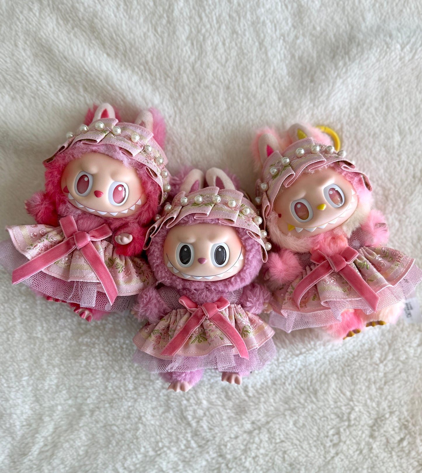 Pink Serenede Dress - Handmade Doll Dress (18–20cm Fit)