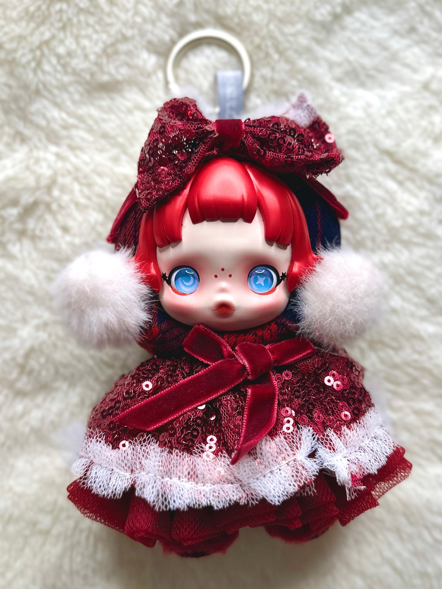 Belle Christmas Collection – CrimsonBelle & SnowBelle Holiday Doll Dresses (18–20cm)