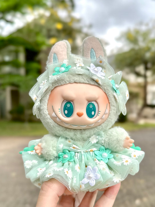 Floral Dreams Collection -Handmade doll dress