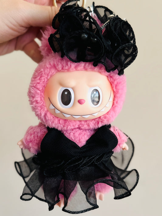 Swan Lake Dress with Display Wings | Handmade Outfit for 18–20cm Art Dolls